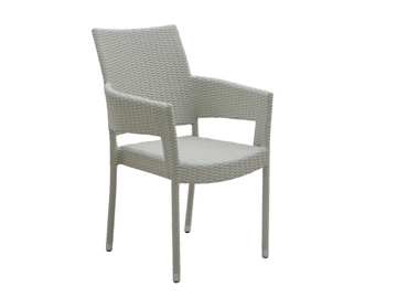 TONGA - Stackable garden chair with armrests by Il Giardino di Legno - view 2